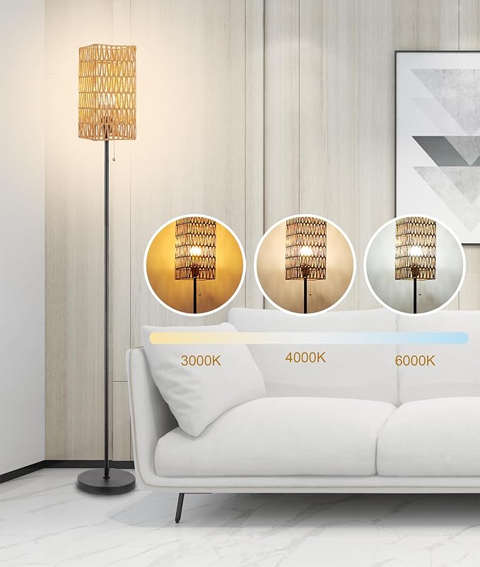 Ruiever Floor Lamp for Living Room, Farmhouse Floor lamp, Modern Standing lamp - Image 8