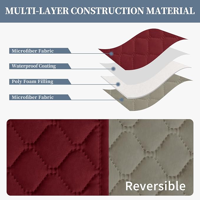 ISSUNTEX Double Protection 100% Waterproof Sofa Covers - Image 4
