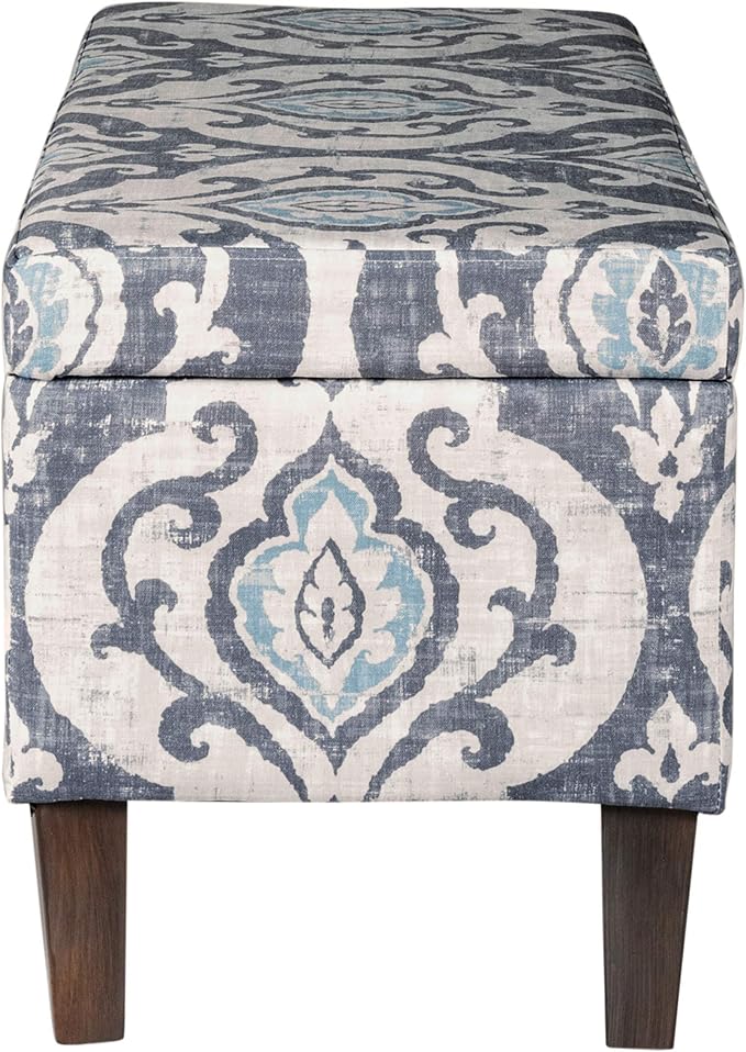 HomePop Large Upholstered Rectangular Storage Ottoman Bench - Image 6