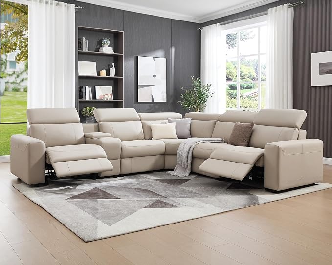 AMERLIFE Power Recliner Sectional Sofa - Image 4