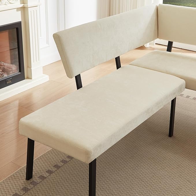 HIPIHOM 3-Piece Corner Dining Table Set - Image 7
