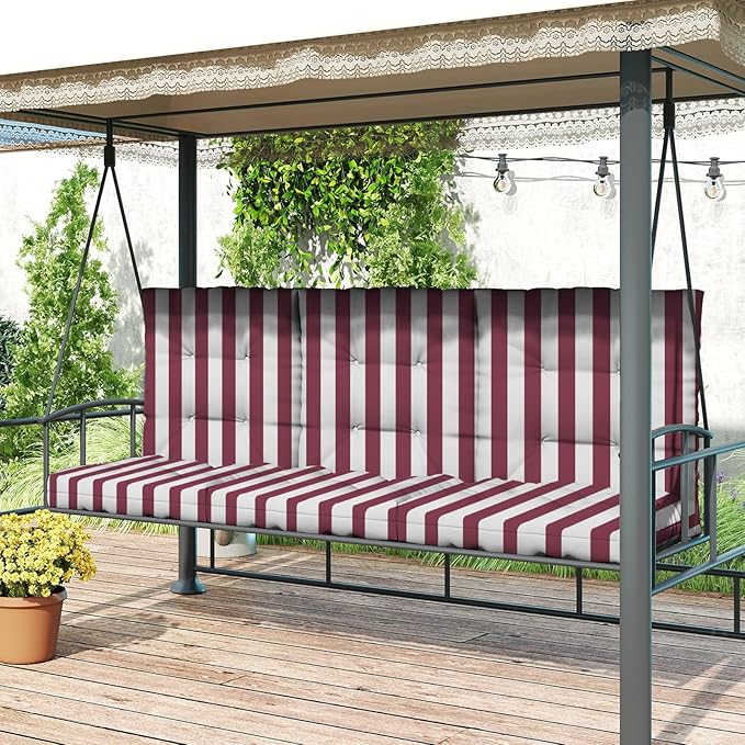 Outdoor Chair Cushion, High Back Soft Seat Pad, Indoor Outside Use, - Image 2
