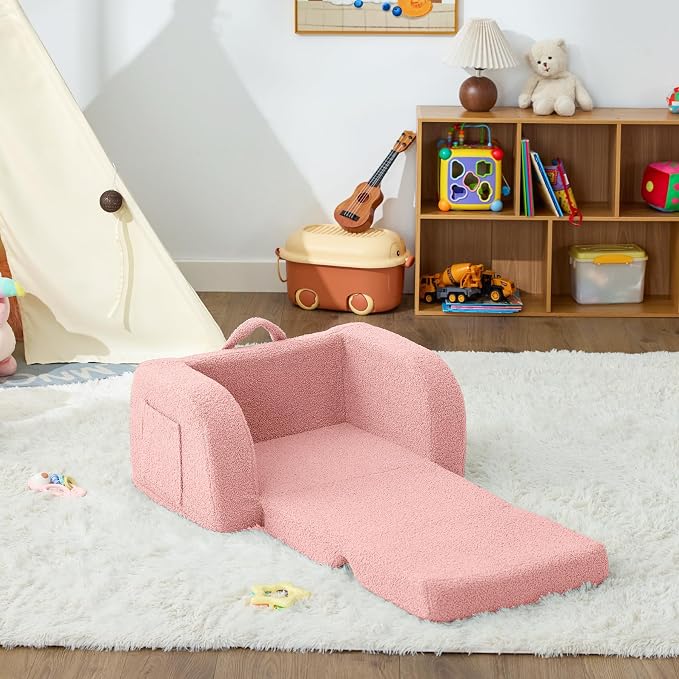 Toddler Couch, 2-in-1 Toddler Chairs Comfy 1-3 Years Old, Toddler Chair - Image 8