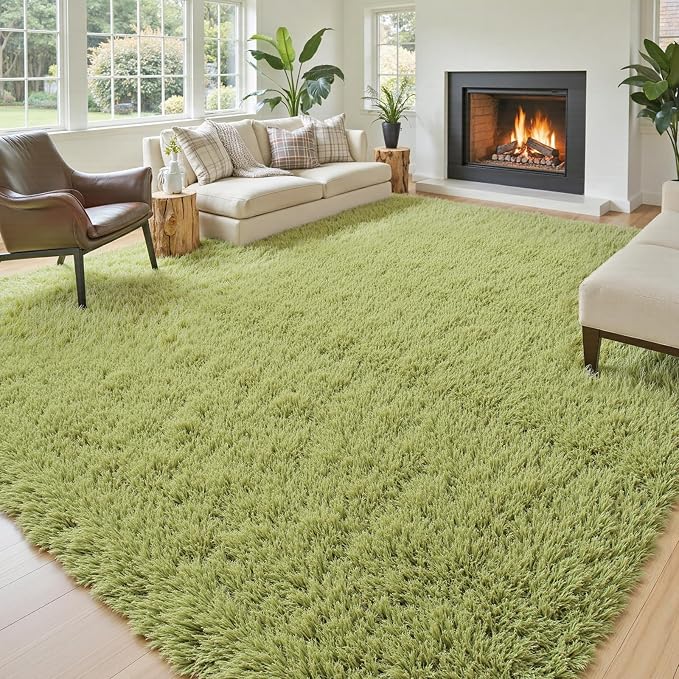 Rugs for Living Room 6x9, Alfombras para Salas Shag Large Plush Soft Area Rug - Image 2