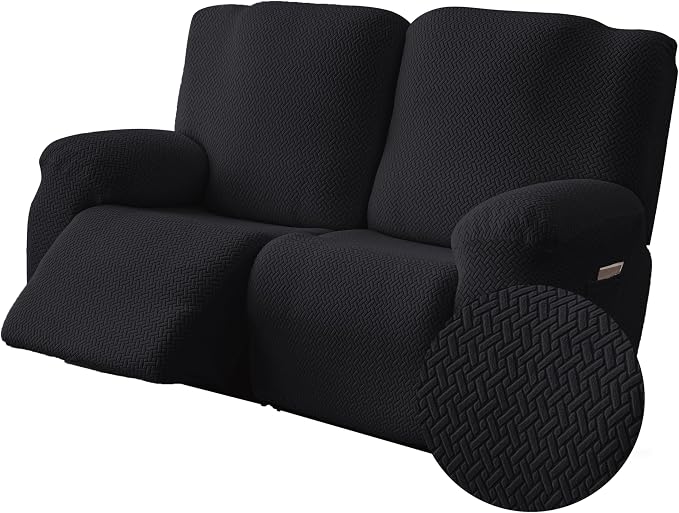 Genina Recliner Loveseat Covers, Stretch Reclining Sofa Covers, 2 Seater Couch by Genina