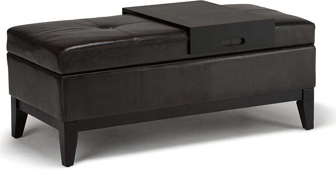 SIMPLIHOME Oregon Storage Ottoman Bench by SimpliHome