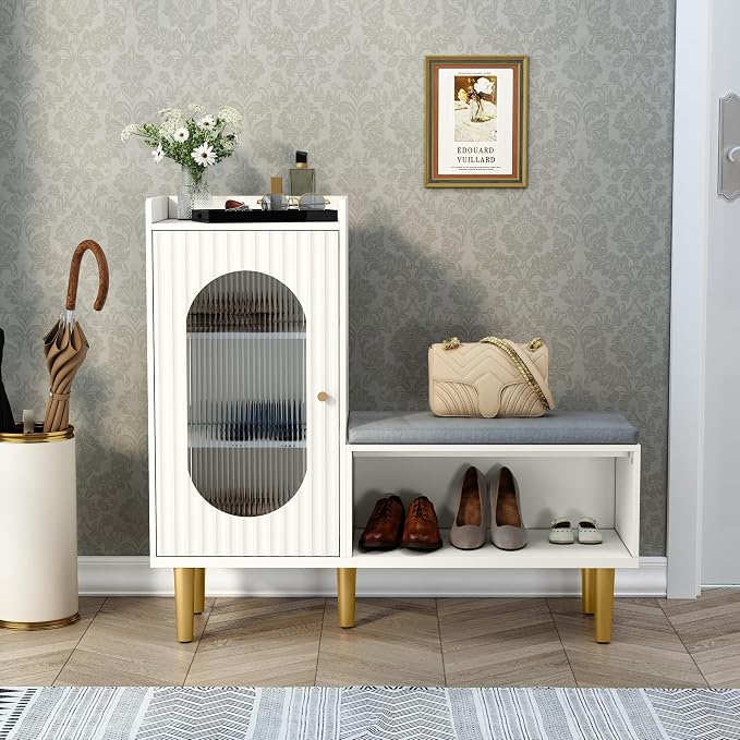 HLR Storage Bench Set of 2, L-Shaped Storage Cabinet - Image 8