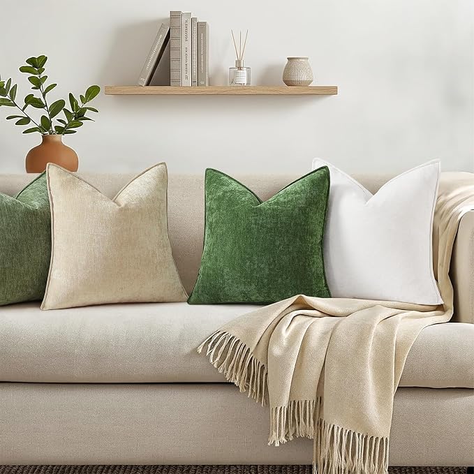 decorUhome Summer Couch Throw Pillow Covers 20x20 Set of 2, Decorative Soft - Image 3