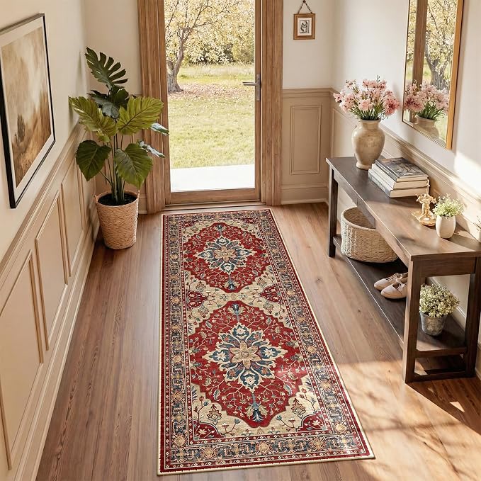 RELEANY Area Rugs 2'x6' Runner Rug Non Slip Washable by RELEANY