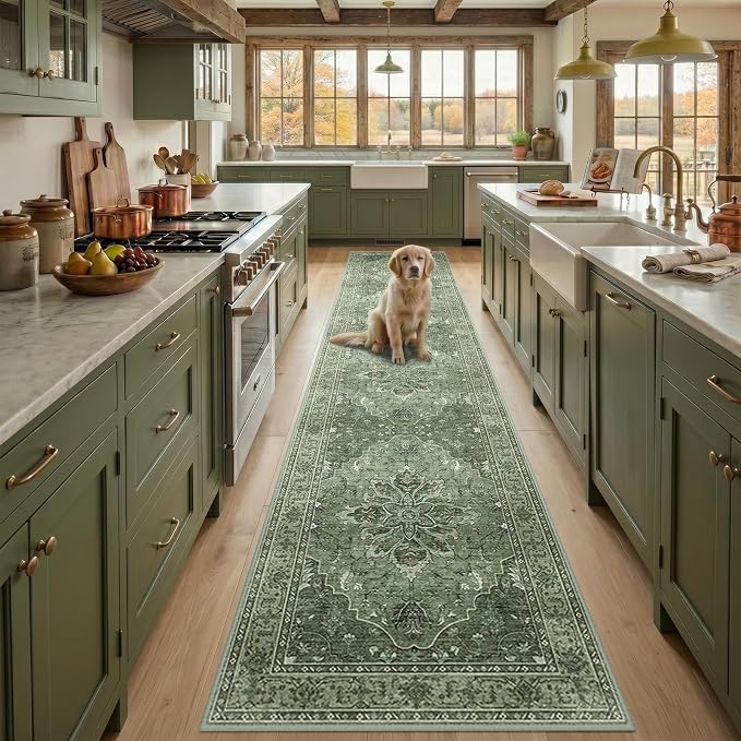 RELEANY Area Rugs 2'6"x14' Runner Rug Non Slip Washable by RELEANY
