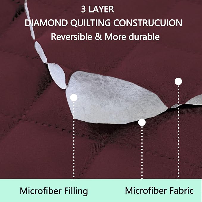 Reversible Sofa Covers Couch Cover Furniture Protector - Image 3