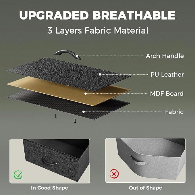 Huuger TV Stand for 55 60 Inch TV, Entertainment Center - Image 5
