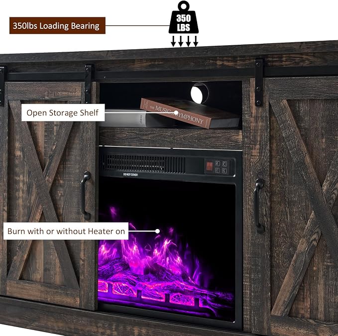 AMERLIFE Fireplace TV Stand - Image 7