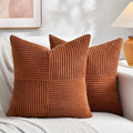Fancy Homi 2 Packs Rust Samll Decorative Throw Pillow Covers 12x12 Inch by Fancy+Homi