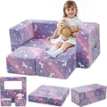 MeMoreCool Unicorn Modular Kids Couch, Glow Rainbow Play Toddler Couch by MeMoreCool