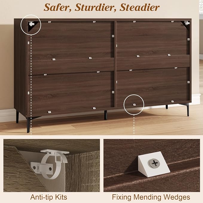 JASIWAY Buffet Cabinet with Storage, Modern Coffee Bar Cabinet Console Table - Image 5