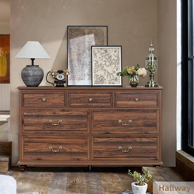 Joaxswe Farmhouse 54" 7 Drawers Dresser - Image 7