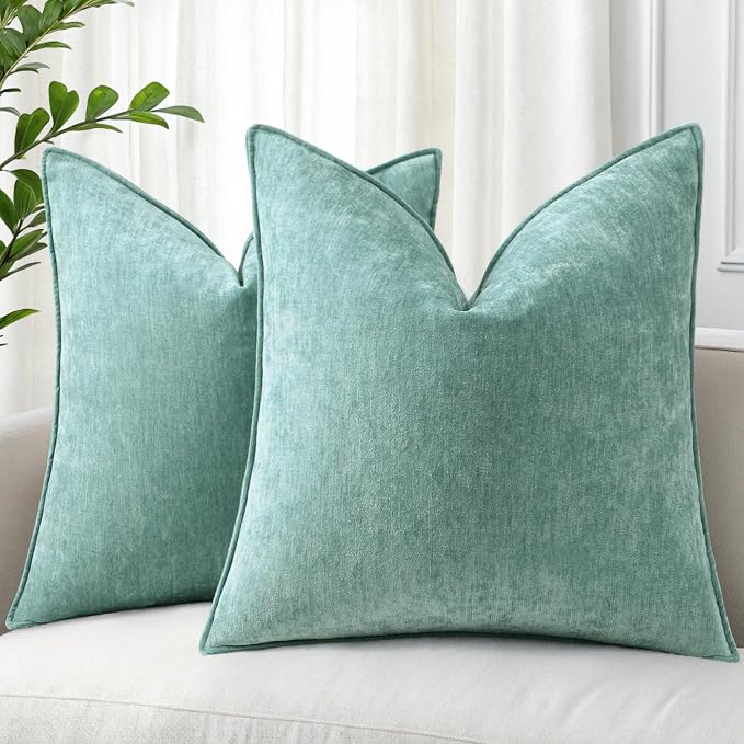 decorUhome Summer Couch Throw Pillow Covers 16x16 Set of 2, Decorative Soft by decorUhome