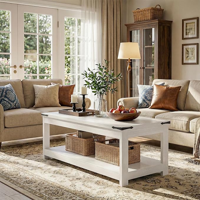 Homieasy 43.3” Rectangular Coffee Table - Image 7