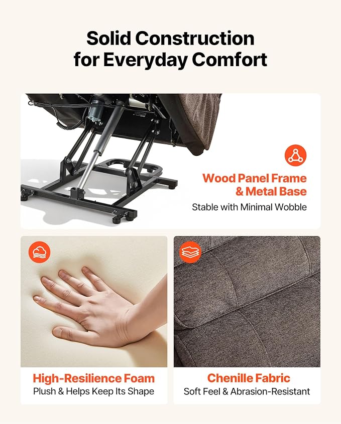 VEVOR Power Lift Recliner Chair, Dual Motor Lift Chair - Image 7