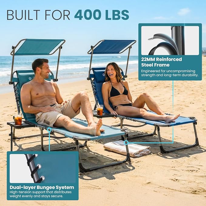 FUNDANGO 400lbs Tanning Chair - Image 6