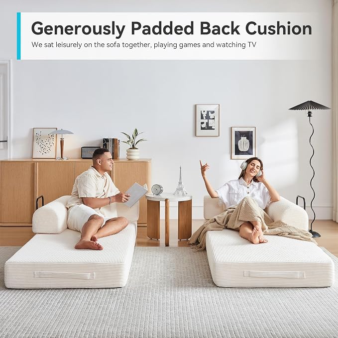 Convertible Folding Couch, 5-in-1 Futon Sofa - Image 4