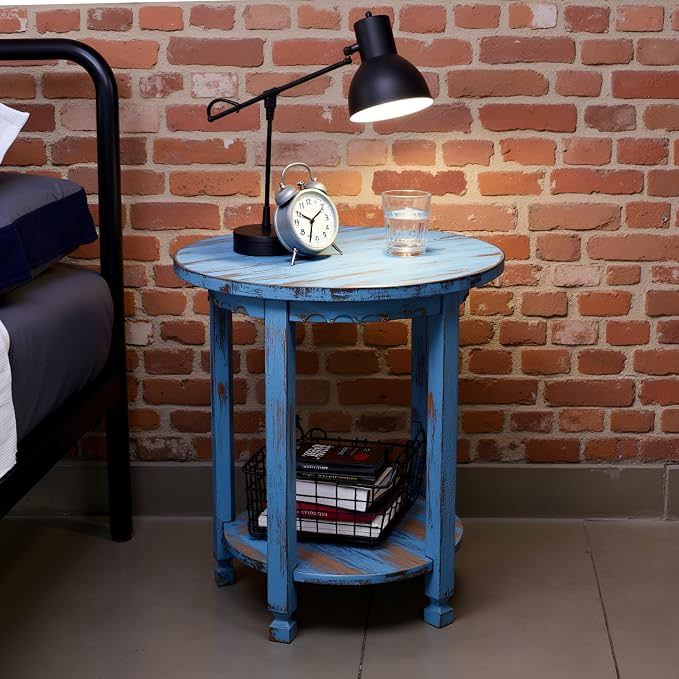 Alaterre Furniture Country Cottage Rustic Farmhouse Nightstand – 20-Inch Side - Image 7