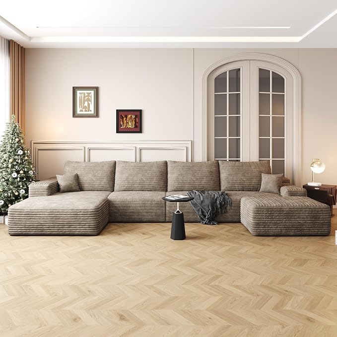 AUGOP 136" Sectional Couches for Living Room Modern Modular Sofa by AUGOP