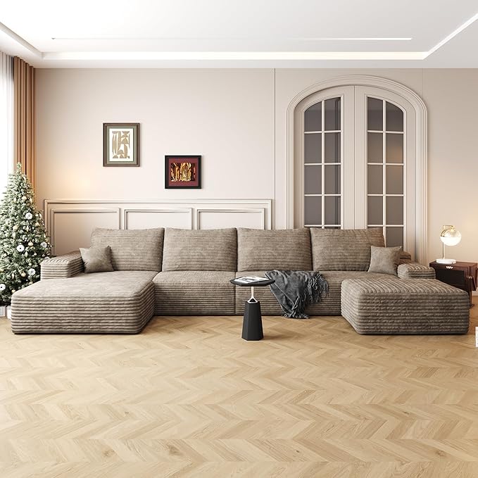 136" Sectional Couches for Living Room Cloud Couch Sofa - Image 8