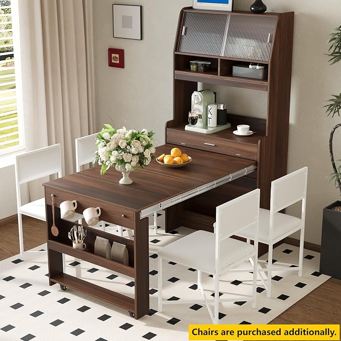 LUMISOL Space Saving Folding Dining Table - Image 3