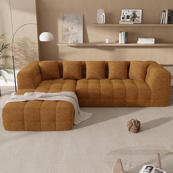 107" Boneless Couch with L - Image 9