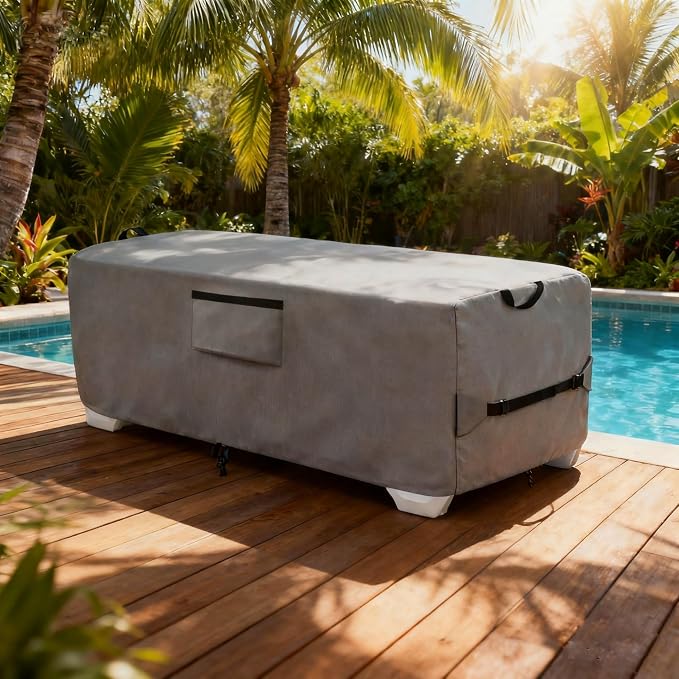 600D Heavy Duty Outdoor Waterproof Lounge Chair Cover - Image 6