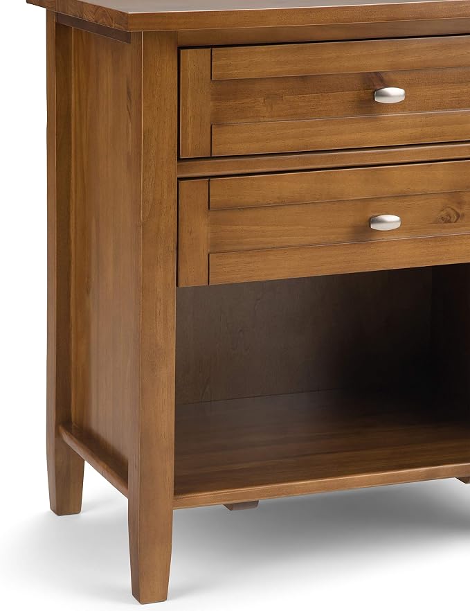 SIMPLIHOME Warm Shaker Solid Wood 24 inch Wide Transitional-Style Bedside - Image 8