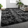 Deerhoo Large Shag Area Rugs 5 x 8, Tie-Dyed Plush Fuzzy Rugs by Deerhoo
