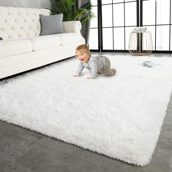 TWINNIS Super Soft Shaggy Rugs Fluffy Carpets 10x14 Feet, Indoor Modern Plush by TWINNIS