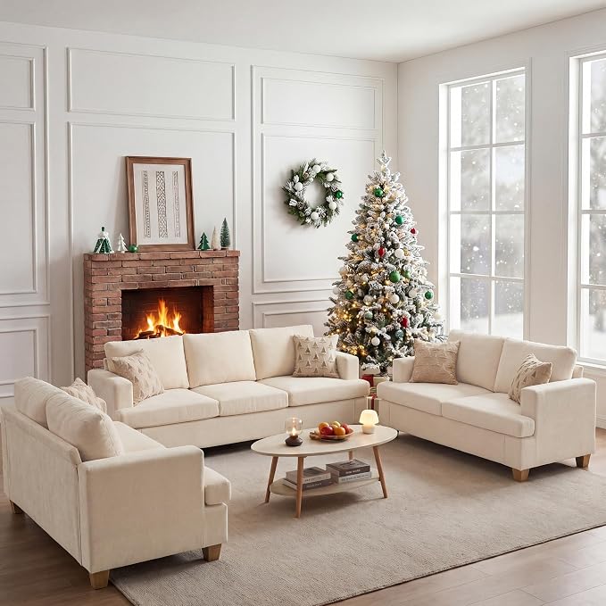 Apicizon Cloud Couches Living Room Furniture Sets, Loveseat Sofa Set of 2 & 3 - Image 7