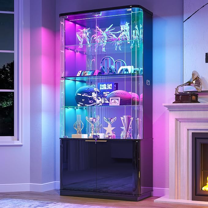 71" Tall RGB Display Cabinet by CraftYourIdealHomeLife
