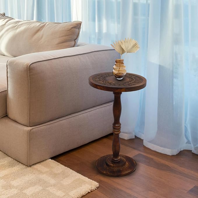 Rustic Wooden End Table 12x22 - Image 2