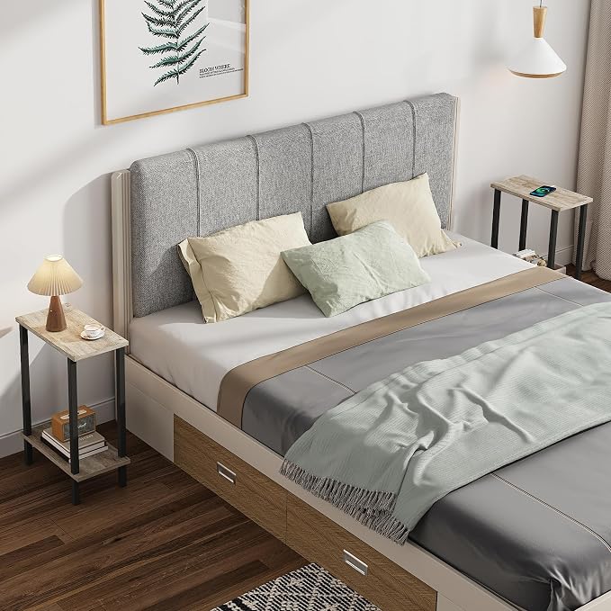 TUTOTAK Small Side Table, Narrow End Table, Skinny Sofa Table, Slim Nightstand - Image 6