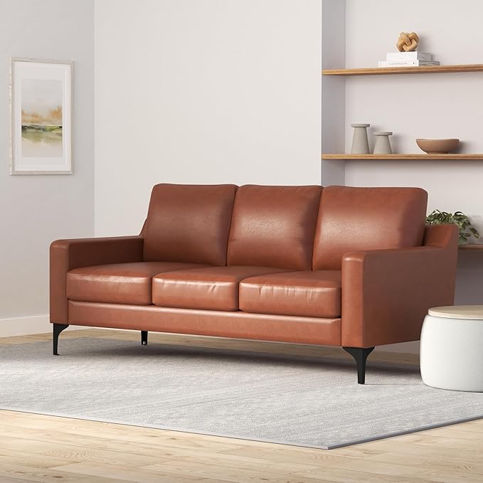 Serta Triton 78" Sofa, Transitional Modern, Dreamcoil Comfort, Metal Legs - Image 2