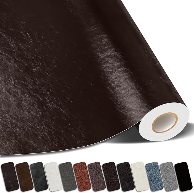 Leather Repair Patches, 17X79 Inch Self-Adhesive Leather Repair Tape, Stretch by GiveYourFurnitureaNewLife