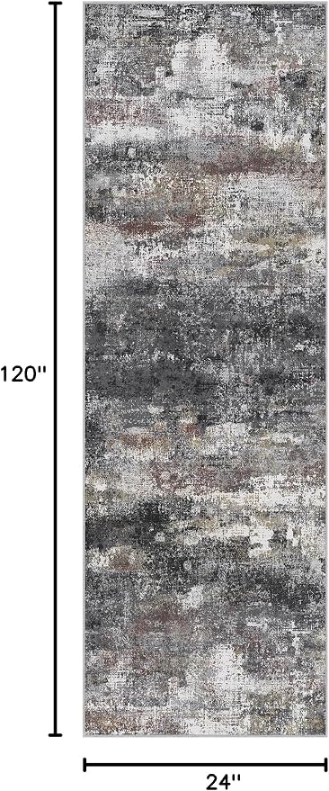 Runner Rug for Hallway Kitchen 2x10 Machine Washable Runners Rug for Entryway - Image 2