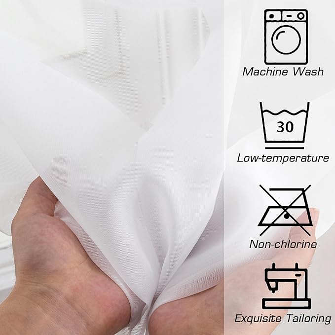 Simplebrand White Tier Curtains - Image 7