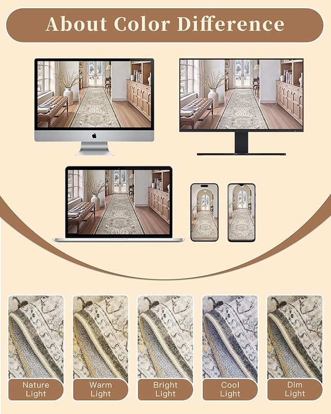 Madane Hallway Runner Rug 2'6''x16' Kitchen Runner - Image 9