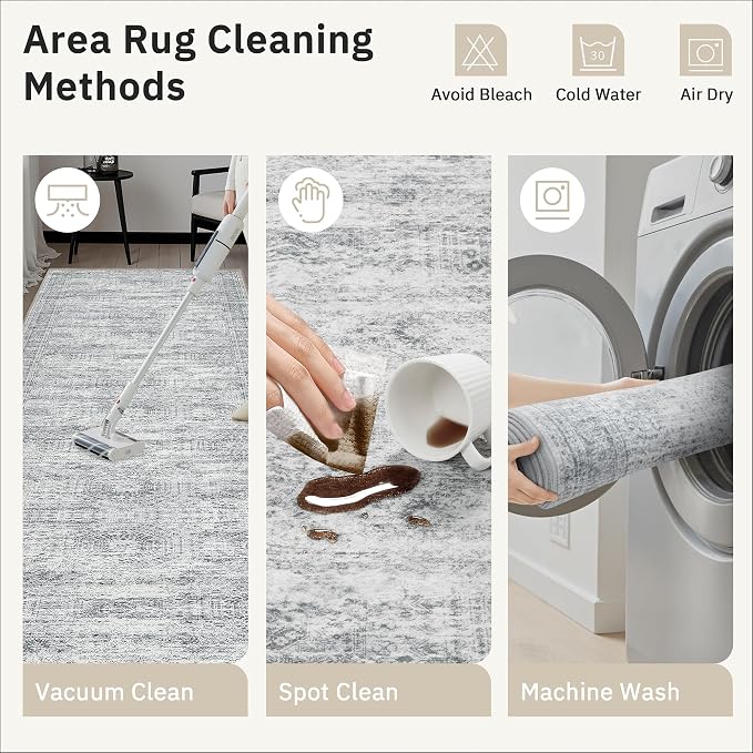 Runner Rug 2x10 Washable Non-Slip Hallway Runner Rugs - Image 9