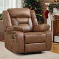 EBELLO Faux Leather Manual Recliner Chair, Modern Design Single Reclining Sofa by EBELLO