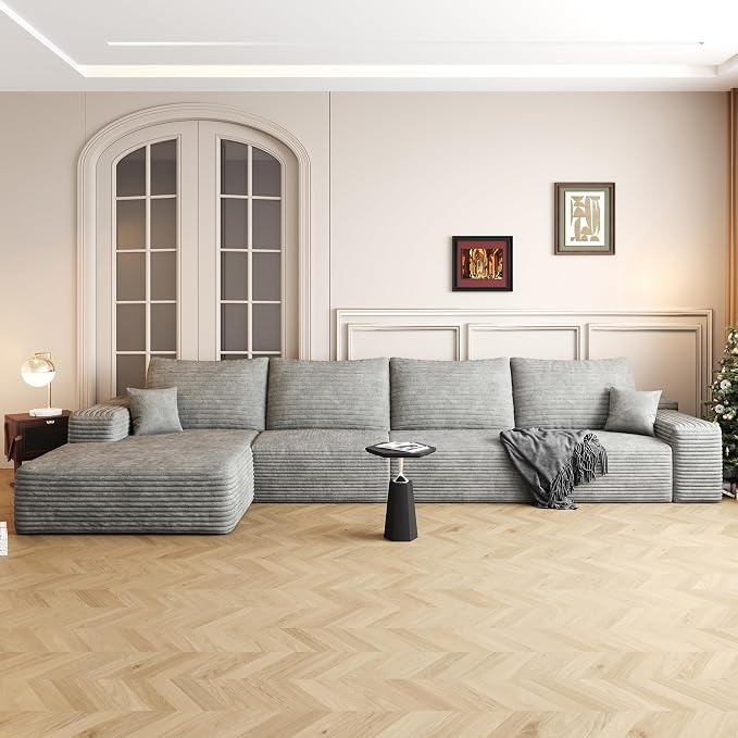 136" Sectional Couches for Living Room Cloud Couch Sofa - Image 8