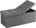 35-INCH Storage Ottoman Bench, Footrest by Unknown