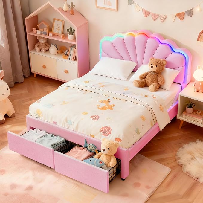 Queen Upholstered Children’s Bed by BIOEVER