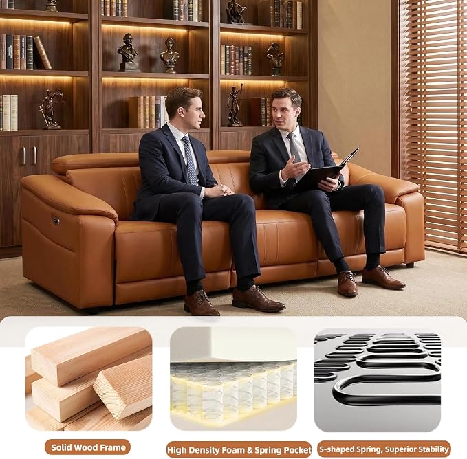 Power Recliner Sofa Set, Reclining Sectional Sofa Couch - Image 6